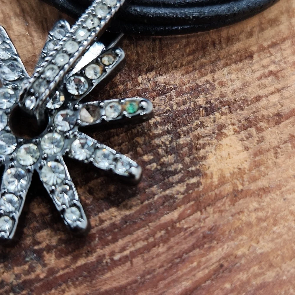 Rhinestone Spur‎ Rowel Western Bracelet